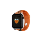 Montre connectée Savefamily Savewatch Plus Valencia CF Edition avec GPS et appels - Bracelet en silicone orange