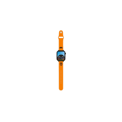 Montre connectée Savefamily Savewatch Plus Valencia CF Edition avec GPS et appels - Bracelet en silicone orange