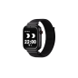 Montre connectée Savefamily SaveWatch Plus pour enfants avec GPS et appel - IP67 - Bouton SOS - Boîtier noir - Bracelet en