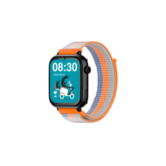 Montre connectée Savefamily SaveWatch Plus pour enfants avec GPS et appel - IP67 - Bouton SOS - Boîtier noir - Bracelet en