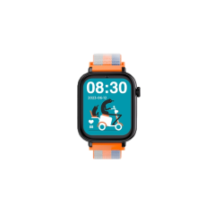Montre connectée Savefamily SaveWatch Plus pour enfants avec GPS et appel - IP67 - Bouton SOS - Boîtier noir - Bracelet en