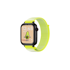 Montre connectée Savefamily SaveWatch Plus pour enfants avec GPS et appel - IP67 - Bouton SOS - Boîtier noir - Bracelet en
