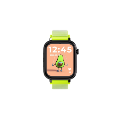 Montre connectée Savefamily SaveWatch Plus pour enfants avec GPS et appel - IP67 - Bouton SOS - Boîtier noir - Bracelet en