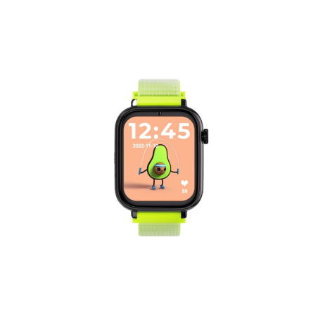 Montre connectée Savefamily SaveWatch Plus pour enfants avec GPS et appel - IP67 - Bouton SOS - Boîtier noir - Bracelet en