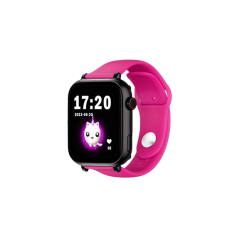 Montre connectée Savefamily SaveWatch Plus pour enfants avec GPS et appels - IP67 - Bouton SOS - Boîtier noir - Bracelet