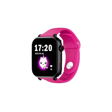 Montre connectée Savefamily SaveWatch Plus pour enfants avec GPS et appels - IP67 - Bouton SOS - Boîtier noir - Bracelet