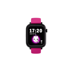Montre connectée Savefamily SaveWatch Plus pour enfants avec GPS et appels - IP67 - Bouton SOS - Boîtier noir - Bracelet