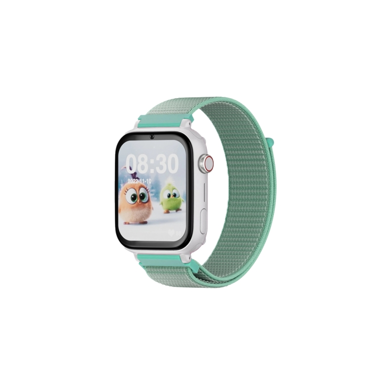 Montre connectée Savefamily SaveWatch Plus pour enfants avec GPS et appel - IP67 - Bouton SOS - Boîtier blanc - Bracelet en