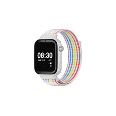 Montre connectée Savefamily SaveWatch Plus pour enfants avec GPS et appel - IP67 - Bouton SOS - Boîtier blanc - Bracelet en