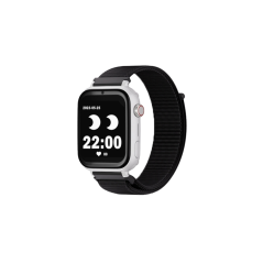 Montre connectée Savefamily SaveWatch Plus pour enfants avec GPS et appel - IP67 - Bouton SOS - Boîtier blanc - Bracelet en