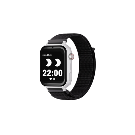 Montre connectée Savefamily SaveWatch Plus pour enfants avec GPS et appel - IP67 - Bouton SOS - Boîtier blanc - Bracelet en