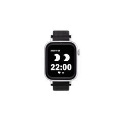 Montre connectée Savefamily SaveWatch Plus pour enfants avec GPS et appel - IP67 - Bouton SOS - Boîtier blanc - Bracelet en