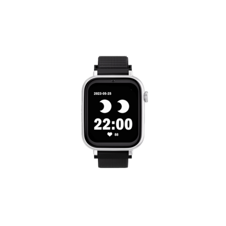 Montre connectée Savefamily SaveWatch Plus pour enfants avec GPS et appel - IP67 - Bouton SOS - Boîtier blanc - Bracelet en