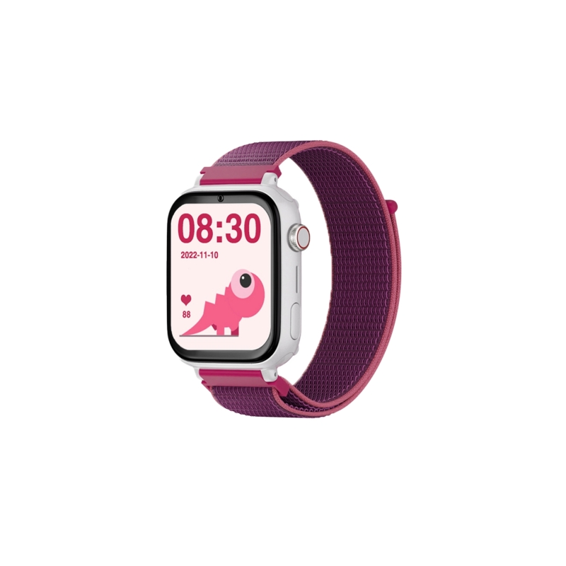 Montre connectée Savefamily SaveWatch Plus pour enfants avec GPS et appel - IP67 - Bouton SOS - Boîtier blanc - Bracelet en