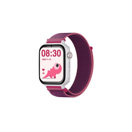 Montre connectée Savefamily SaveWatch Plus pour enfants avec GPS et appel - IP67 - Bouton SOS - Boîtier blanc - Bracelet en