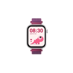 Montre connectée Savefamily SaveWatch Plus pour enfants avec GPS et appel - IP67 - Bouton SOS - Boîtier blanc - Bracelet en