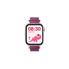 Montre connectée Savefamily SaveWatch Plus pour enfants avec GPS et appel - IP67 - Bouton SOS - Boîtier blanc - Bracelet en