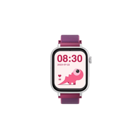 Montre connectée Savefamily SaveWatch Plus pour enfants avec GPS et appel - IP67 - Bouton SOS - Boîtier blanc - Bracelet en