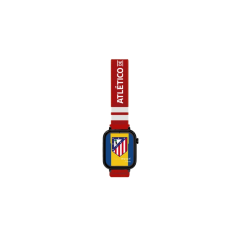 Montre connectée Savefamily Savewatch Plus pour enfants, édition Atlético de Madrid, avec GPS et appels - Bracelet en tissu