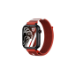 Montre connectée Savefamily Savewatch Plus Athletic Club Edition pour enfants avec GPS et appels - Bracelet en tissu rouge
