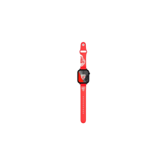 Montre connectée Savefamily Savewatch Plus Athletic Club Edition pour enfants avec GPS et appels - Bracelet en silicone rouge
