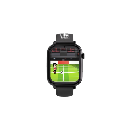Montre connectée Savefamily Savewatch Plus Athletic Club Edition pour enfants avec GPS et appels - Bracelet en silicone noir