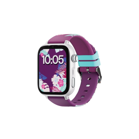 Montre connectée Savefamily SaveWatch Plus 2 pour enfants - Écran AMOLED - Boîtier blanc - Bracelet en silicone Maui