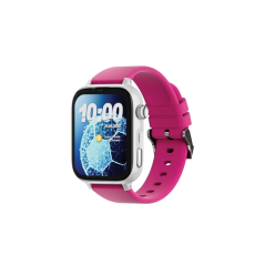 Montre connectée Savefamily SaveWatch Plus 2 pour enfants - Écran AMOLED - Boîtier blanc - Bracelet silicone Lollipop