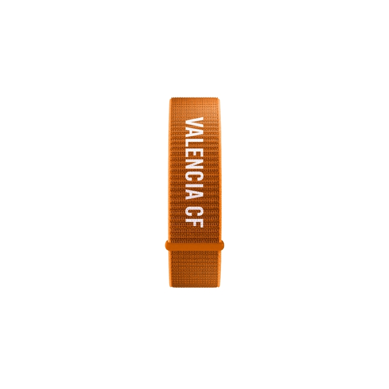 Bracelet en tissu Savefamily pour Savewatch Plus Valencia CF Edition - Couleur orange