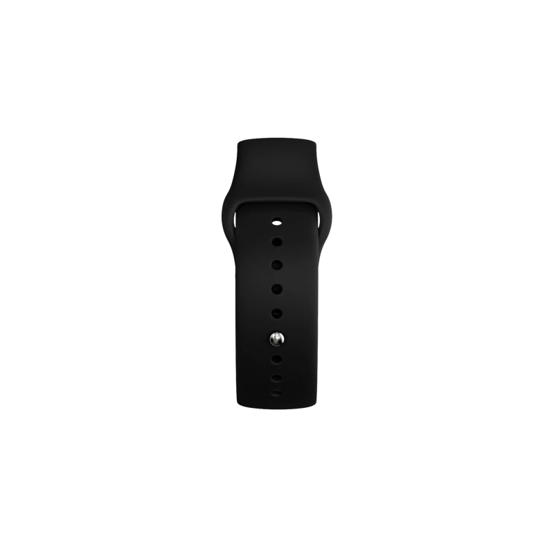 Bracelet en silicone Savefamily pour Savewatch Plus Valencia CF Edition - Noir