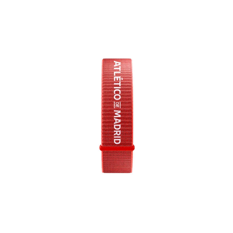 Bracelet en tissu Savefamily pour Savewatch Plus Édition Atlético Madrid - Rouge