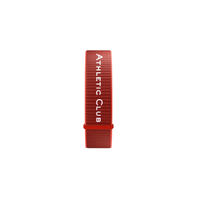 Bracelet en tissu Savefamily pour Savewatch Plus Athletic Club Edition - Rouge