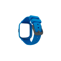 Bracelet en silicone lisse Savefamily pour Iconic Plus 2 - Bleu