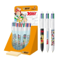 Présentoir Bic 4 Couleurs Astérix 30 Stylos Bille Rétractables