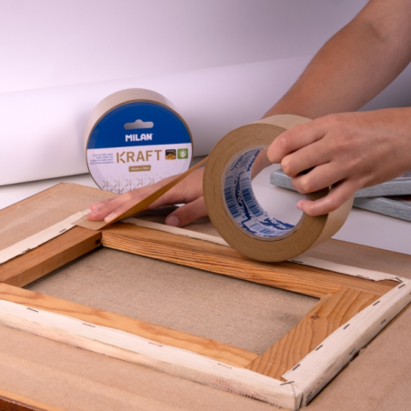 Joint en papier kraft Milan - 50 mm x 50 m - Marron