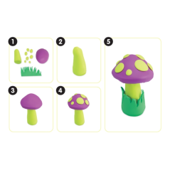 Lot de 6 bâtonnets de pâte à modeler colorée Milan - 100 % végétale - Très malléable - Ne sèche pas - Couleurs miscibles - 70 g