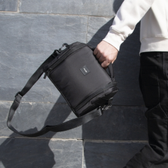 Sac isotherme Milan Shadow 5 L - Grande capacité - Ouverture totale - 24,5 x 20 x 16 cm - Noir