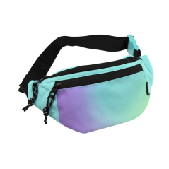 Sac banane Milan Sunset - Ajustable - Fermeture éclair avec tirette - 3 poches - Multicolore