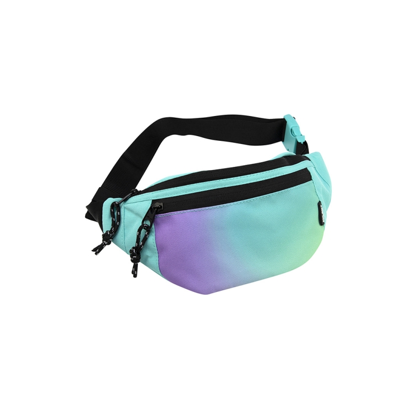 Sac banane Milan Sunset - Ajustable - Fermeture éclair avec tirette - 3 poches - Multicolore