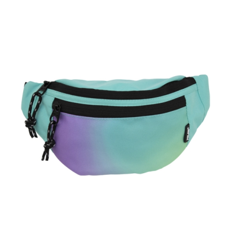 Sac banane Milan Sunset - Ajustable - Fermeture éclair avec tirette - 3 poches - Multicolore