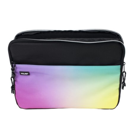 Housse Milan Sunset pour ordinateur portable jusqu'à 13" - Fermeture éclair avec tirette - Poche avant - 34,5 x 26 x 2,5 cm