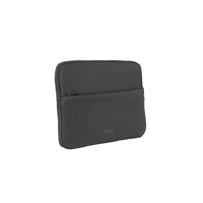 Housse Milan Shadow pour ordinateur portable jusqu'à 13" - Fermeture éclair avec tirette - Poche avant - 34,5 x 26 x 2,5 cm
