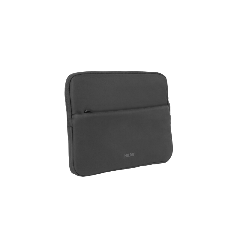 Housse Milan Shadow pour ordinateur portable jusqu'à 13" - Fermeture éclair avec tirette - Poche avant - 34,5 x 26 x 2,5 cm