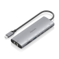 Station d'accueil USB-C Aisens 8 en 1 - USB-C vers 1xHDMI - 1xRJ45 - 1xUSB-A 10G - 2xUSB-C 10G - 1xUSB-C PD 100W - 1xSD