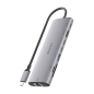 Station d'accueil USB-C Aisens 8 en 1 - USB-C vers 1xHDMI - 1xRJ45 - 1xUSB-A 10G - 2xUSB-C 10G - 1xUSB-C PD 100W - 1xSD