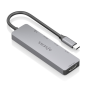 Station d'accueil USB-C Aisens 5 en 1 - USB-C vers 1xHDMI - 2xUSB-A - 1xUSB-C - 1xUSB-C PD 100W - 15cm - Couleur Gris