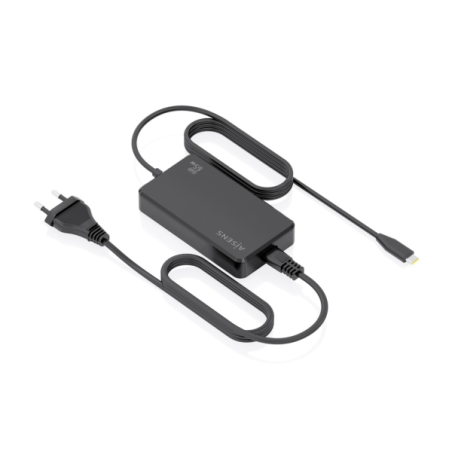 Chargeur pour ordinateur portable Aisens GaN USB-C/PD 65 W - Câble de 1,80 m - Noir