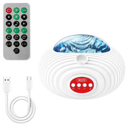 Projecteur d'étoiles XO YH12 - Enceinte Bluetooth - Blanc