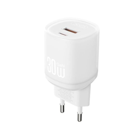 Chargeur secteur XO L151 30 W - USB-A et USB-C - GaN - Blanc