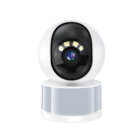 Caméra de surveillance WiFi XO CR11 - Motorisée - Vision nocturne - 3 MP - Bluetooth - Blanche